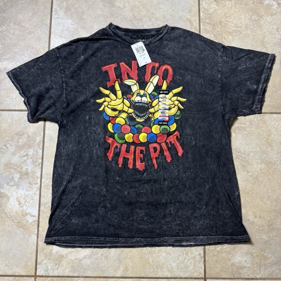 Five Nights At Freddy's: Into The Pit Spring Bonnie Dark Wash T-Shirt LARGE New - Picture 1 of 7
